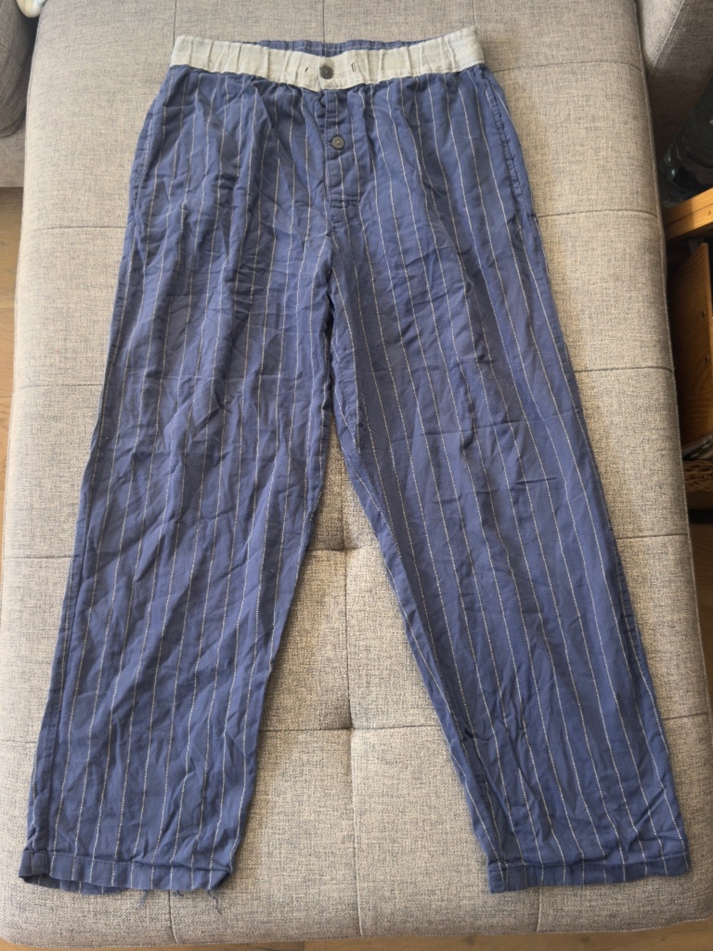 Calvin Klein Cotton Pajamas | Blue/Gr | Small